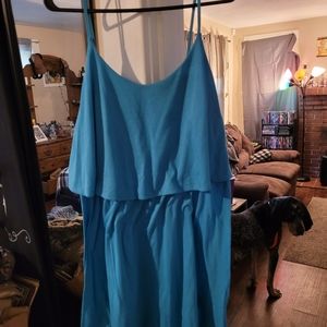 Large blue dress